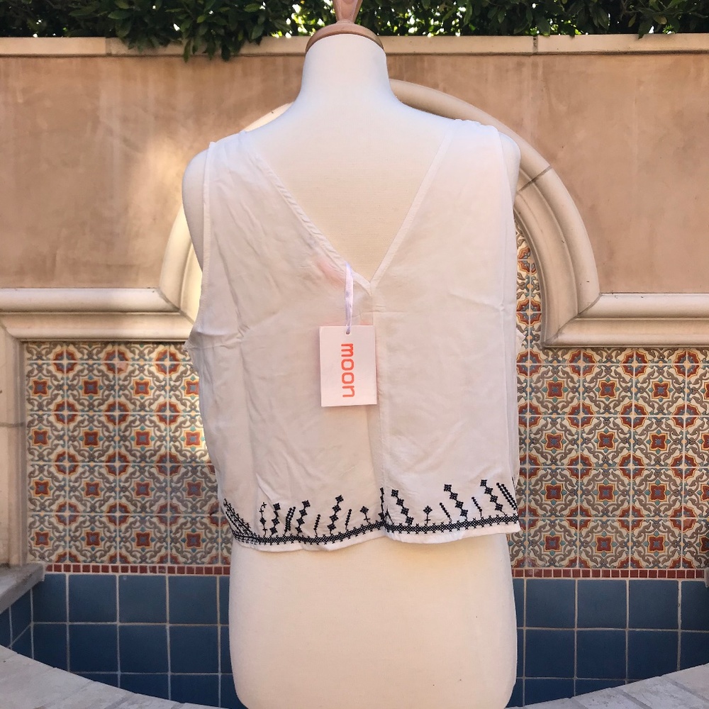 Urban Outfitters boho crop blouse NWT/ S - Picture 4 of 8